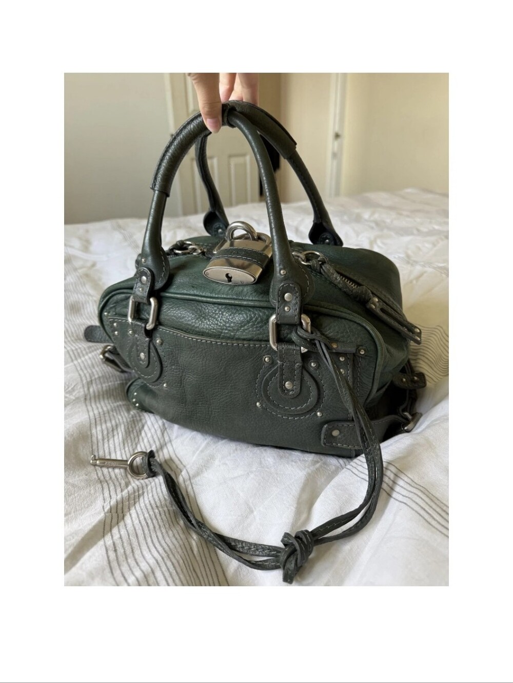 Sage Green Chloé Paddington Bag